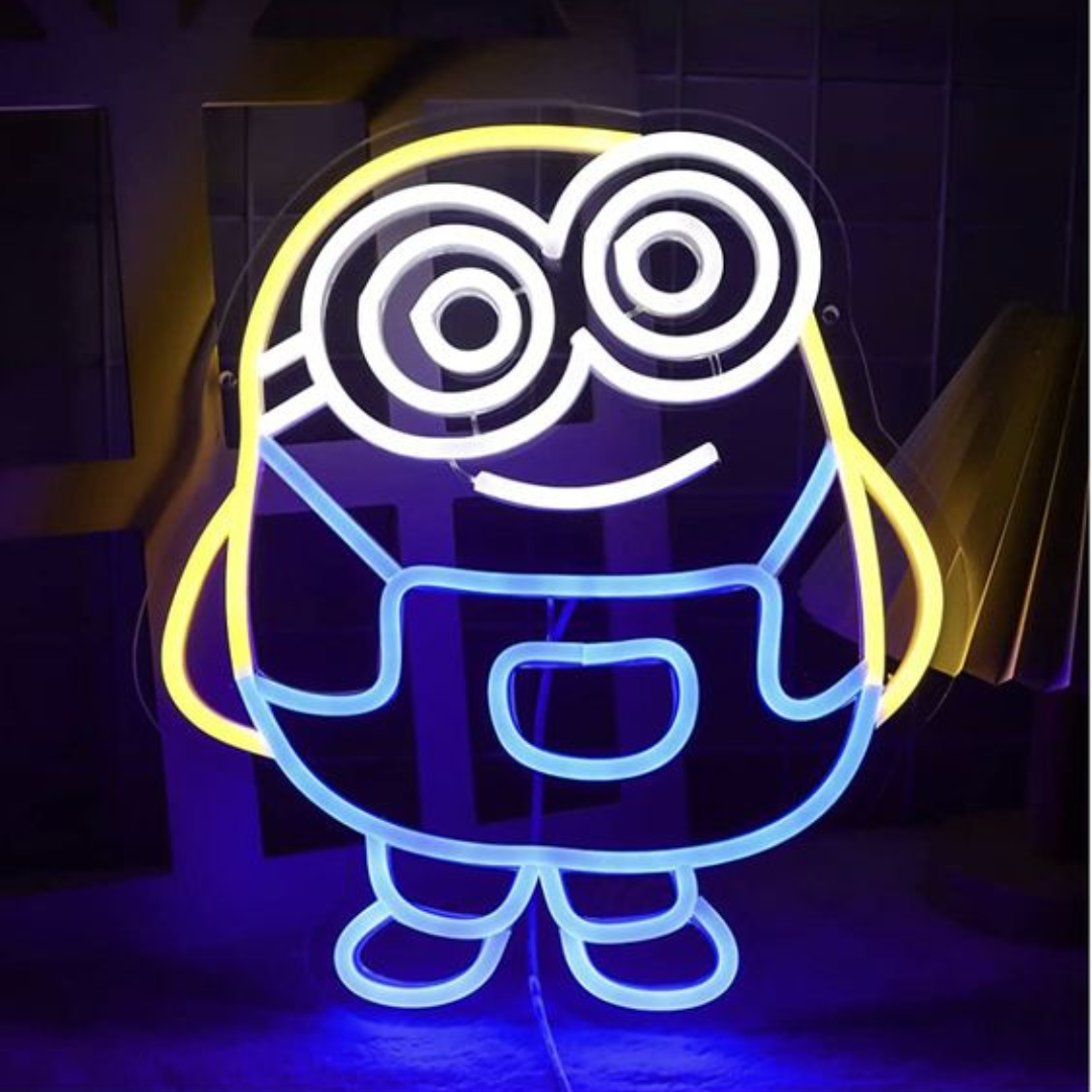 Cartoon Character Neon Sign